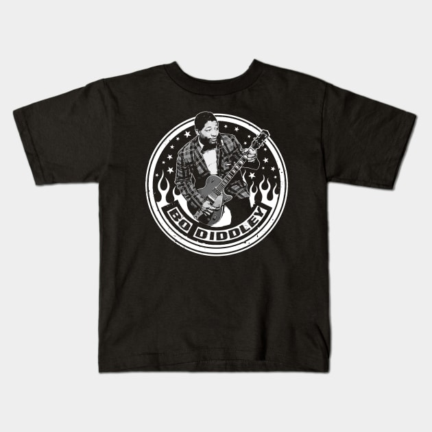 Bo Diddley Kids T-Shirt by CosmicAngerDesign